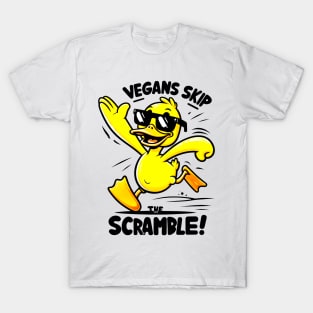 Shades On, Scramble Gone: A Vibrant Vegan's Guide to a Sunny Start T-Shirt